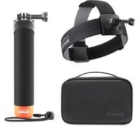 GoPro Adventure Kit 3.0 (Correa para la Cabeza 2.0, el Mango (Mango Flotante) y Funda compacta) - Accesorios Oficiales de GoPro