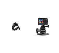 GoPro Agtlm-001 - Soporte De Agarre para Tubo Grande, Color Negro + Aucmt-302, Soporte para Cámara, Velocidades De Más De 240 Km/H