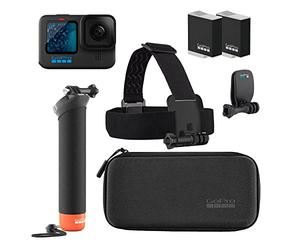 GoPro Paquete de Accesorios HERO11 Black: Incluye batería de Enduro Adicional (2 en Total), The Handler (empuñadura Flotante), Correa para la Cabeza + Clip rápido y Estuche de Transporte