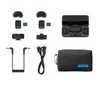 GoPro Wireless Mic Kit Completo - para GoPro/cámara/iPhone/Android, ultracompacto, Audio, reducción de Ruido, Control de Ganancia, vlogging