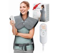 GORAMEILG Almohadilla térmica para cuello, hombros y espalda, regalos para mujeres, mamá, hombres, Navidad, cumpleaños, almohadilla térmica grande con peso para aliviar el dolor de espalda con apagado