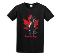 GORD Downie Tribute Tragically Hip Singer Forever Hip Unisex 100% Cotton Short-Sleeve T-Shirts Black XL