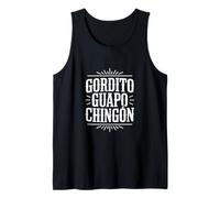 Gordito Guapo Chingon Funny Vintage Western Dicho Camiseta sin Mangas
