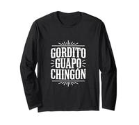 Gordito Guapo Chingon Funny Vintage Western Dicho Manga Larga