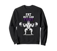 Gordo Pero Puede Luchar en el Gimnasio, Divertido Entrenamiento de Gimnasio, Unicornio, Culturismo Sudadera