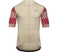 Maillot GOREWEAR Swiftride Optical manga corta beige rojo - S