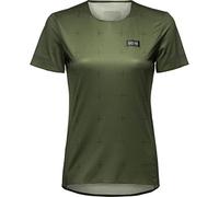 GORE WEAR Camiseta de manga corta de running Contest Daily para mujer, 36, Verde oscuro