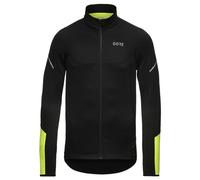 GORE WEAR M Thermo Maglia Zip Manica Lunga, Camiseta manga larga con cremallera Hombre, Negro/Neon Yellow, S