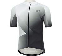 GORE WEAR Maillot de manga corta Fade para hombre, M, Blanco/Negro