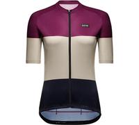 GORE WEAR Maillot transpirable de ciclismo para mujer, Spirit Stripes, Transporte rápido de la humedad, Estampado exclusivo, Maillot de ciclismo de manga corta