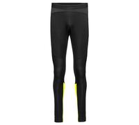 GORE WEAR Mallas de running para hombre, R5, GORE-TEX INFINIUM, XXL, Negro/Amarillo neón