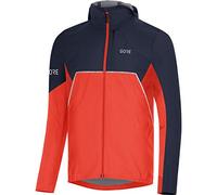 GORE WEAR R7 GTX I Kapuzenjacke Chaqueta de Running con Capucha Partial Gore-Tex INFINIUM, Hombre, Azul(Fireball/Orbit Blue), M
