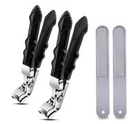 Goredny Orthoclip Nail Clippers, Orthoclip Toe Nail Clippers, Heavy Duty Ingrown Toenail Clippers, with Bend-Type Large-Mouth, Splash-Proof Storage Box Design (2PCSB)