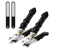 Goredny Orthoclip Nail Clippers,Toenail Clippers for Thick Toenails for Seniors,Heavy Duty Nail Clippers Set for Men,Ultra Wide Jaw Opening Nail Clippers,Anti-Splash, Non-Slip Handle (A Set)