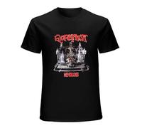 Gorefest Mindloss 1991 Death Pestilence Thrower Asphyx - Camiseta estampada gráfica para hombre, color negro, Negro , L