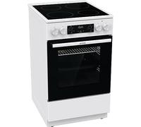 Gorenje GEC5C 740578 70L - Estufa eléctrica con vitrocerámica (50 cm, 70 litros), color blanco