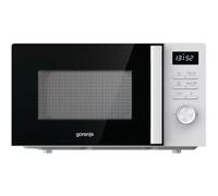 Gorenje Microondas MO20A3WH, 20 L, 800 W, AquaClean, menú automático, control táctil, pantalla LED, función de descongelación, 5 niveles de potencia, seguridad para niños, electrónico, color blanco