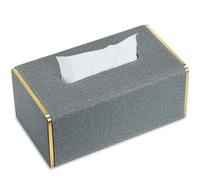 GORESE Caja de Pañuelos,Caja para Pañuelos de Papel Rectangular Gris