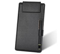 GORESE Portapapeles A6 Tablero de cuero A6 Portapapeles Portapapeles Portapapeles Cuaderno Menú con clip magnético y lápiz Clip para restaurante Bar Cafetería Menú de día Escaparate Recepción