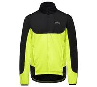 GOREWEAR Chaqueta C5 WINDSTOPPER Thermo Trail Hombre, Black / Neon Yellow, S