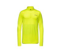 GOREWEAR Camiseta de running térmica de entrenamiento para hombre con cremallera de 1/4 amarillo | M