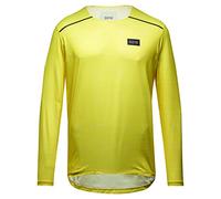 GOREWEAR Camiseta Manga Larga Contest Hombre, Washed Neon Yellow, L