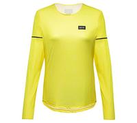 GOREWEAR Camiseta Manga Larga Contest Mujer, Washed Neon Yellow, 38