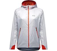 GOREWEAR Chaqueta acolchada R5 Mujer GORE-TEX INFINIUM, White/Fireball, 34
