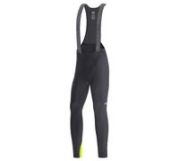 GOREWEAR Culote con tirantes+ C3 Thermo, Black/Neon Yellow, 3XL