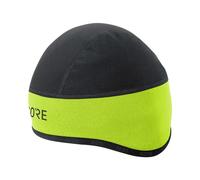 GOREWEAR Gorra Helmet C3 WINDSTOPPER, Neon Yellow / Black, 54-58