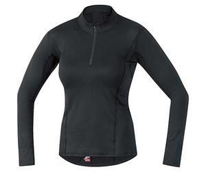 GOREWEAR M Camiseta Interior con Cuello Alto para Mujer, Prenda Interior Térmica Cálida con Cremallera, Corte Ceñido