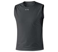 GOREWEAR Camiseta sin mangas M GORE® WINDSTOPPER® Base Layer, Black, L