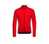 GOREWEAR Maillot de ciclismo térmico C3 FZ para hombre rojo | L
