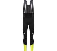 GOREWEAR Mallas Con Tirantes+ SPINSHIFT Thermo Hombre, Black / Neon Yellow, XL