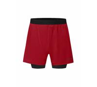 GOREWEAR Pantalón corto de running para hombre Concurve 5 2en1 rojo | XL