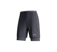 GOREWEAR Pantalón corto de running para hombre R5 2IN1 negro | S