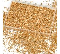 GORGECRAFT 1 Caja de Vidrio Triturado Purpurina Irregular Fragmentos de Oro Rotos Chips Trituración Lentejuelas 100G Aspersores de Metálica para Manualidades de Resina Posavasos Florero Joyas DIY