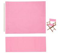 GORGECRAFT 1 Juego de Fundas de Tela de Repuesto para Respaldo de Asiento de Director de 21x8-16 Pulgadas Color Rosa Perla con Palo de Madera para el Hogar Interior Exterior Patio Y Jardín