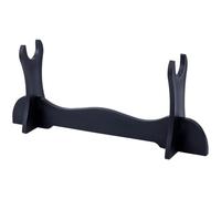 GORGECRAFT 1 juego de soporte para espadas, mini soporte horizontal de plástico negro para exhibición samurái, soporte para soporte de mesa Katana Wakizashi Tanto 27,5 x 4 cm