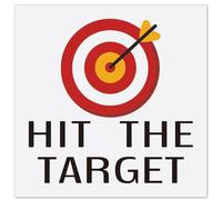 GORGECRAFT 10 hoja Pegatinas para Inodoro Hit The Target Calcomanías para Apuntar con Orina Diana Roja Y Amarilla con Patrón de Flecha de Extremos Amarillos Pegatinas Impermeables de PVC Entrenamiento