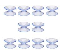 GORGECRAFT 10 Paquete de Ventosas Pequeñas de 20.5 mm Ganchos de Ventosa de Doble Cara Almohadillas de Ventosa de Plástico Transparente Parachoques de Mesa de Vidrio de PVC Soportes de Ventosa