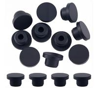 GORGECRAFT 10 tapón de Silicona Negro de 17mm de Diámetro Interior para Saleros Y Pimenteros Reutilizable Impermeable de Repuesto para Botellas Tuberías Y Macetas.