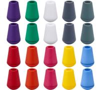 GORGECRAFT 100 tapón de Campana de Plástico de 10 Colores Extremos de Cordón Tapón de Extremo de Campana con Tapa Clips de Plástico Coloridos para Mochila Cordones Accesorios de Cordón 4.5 Agujero Mm