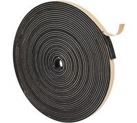 GORGECRAFT 10m*10mm*2.5mm Cinta Aislante de Espuma Autoadhesiva Negra Insonorización Burlete de Clima Refrigeración Aire Acondicionado Tira de Sellado Burlete para Puertas Ventanas Equipos Deportivos