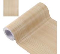 GORGECRAFT 10m*20cm Parche de Cinta de Reparación Adhesivo Texturizado de Madera Papel de Pared Etiqueta de Borde PVC de Seda de Maíz Cinta de Reparación de Grano de Madera Autoadhesiva Realista