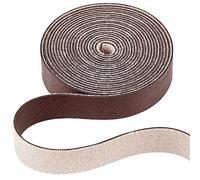 GORGECRAFT 12.5 mm de Ancho Marrón Oscuro Faux Grain Buffalo Leather Strip Cord 2m Rollo de Cuero de Una Sola Cara Cordón de Cuero Sintético Mate para Collar, Pulsera, Cordones para Botas