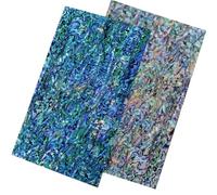 GORGECRAFT 14x24cm 2 Piezas Pegatina de Concha de Abulón Hoja de Chapa de Abulón Pegatinas de Conchas de Imitación Azul Púrpura para Proyectos de Incrustaciones Decoración Artesanal Hecha A Mano
