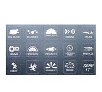 GORGECRAFT 15 modelos Pegatinas y Calcomanías para Botones de Coche Botones No utilizados Etiquetas Divertidas Pegatina de Control Interruptor Panel para Decoración Interior de Vehículos Pegatinas