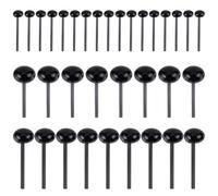 GORGECRAFT 150PCS 3 Tamaños Muñecas Amigurumi Ojos de Seguridad de Vidrio Botón de Muñeca Artesanal Ojos Negros Relleno Globo Ocular de Ganchillo Mini Ojos de Seguridad para Figuras de Arcilla Osos