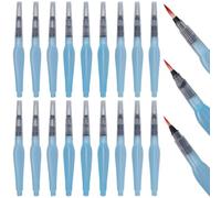 GORGECRAFT 18 unidad 3 tamaños Pincel de Agua Recargable de Plástico A Prueba de Fugas Portátil Pentel Acuarela Caligrafía Juego de Pinceles Gouache Pintura Acrílica Mezcla Artistas Principiantes Colo